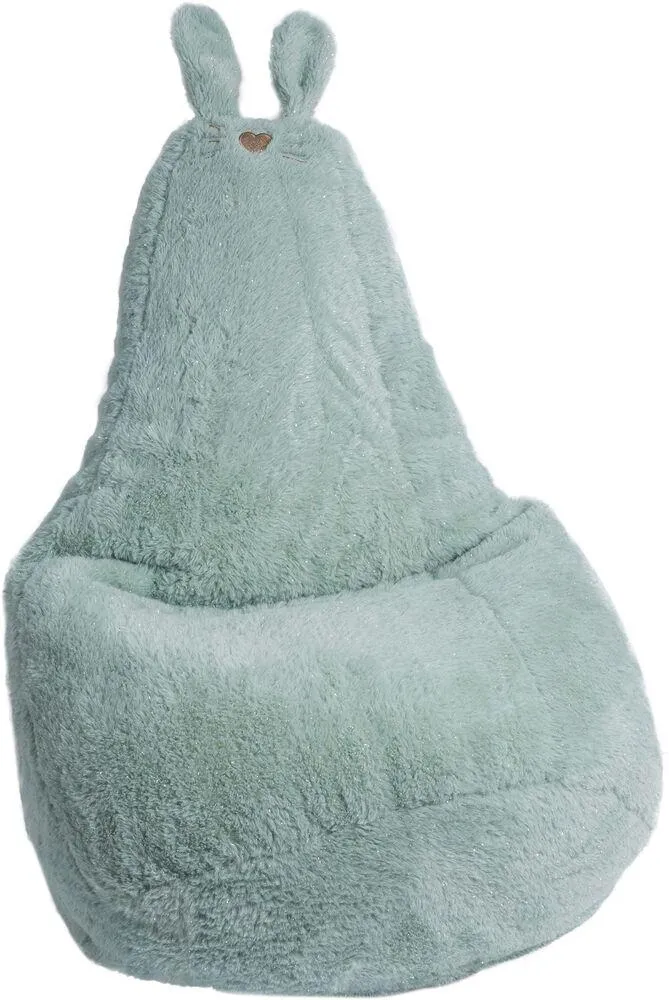 POIRE ENFANT OREILLES LAPIN GLITTER VERT - MADE IN FRANCE