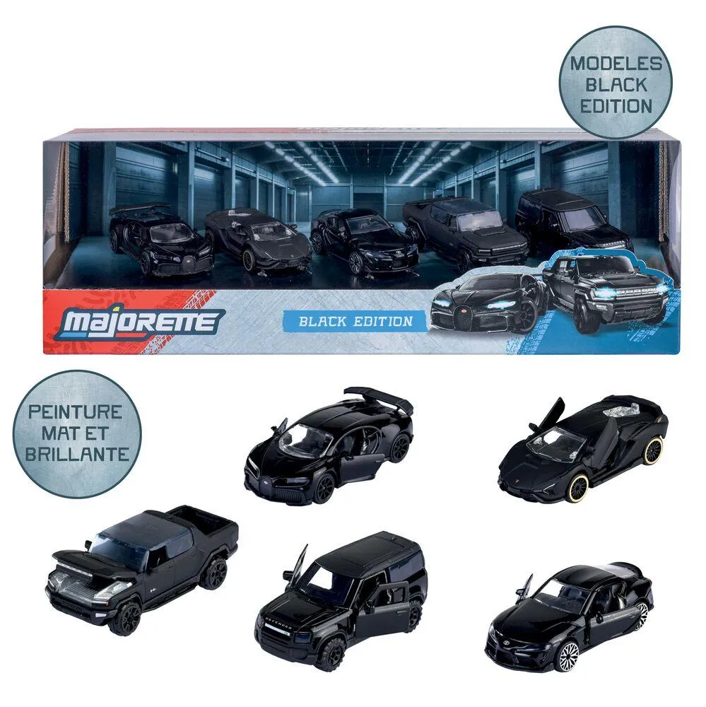 MAJORETTE BLACK EDITION 5 PIECES  GIFTPACK