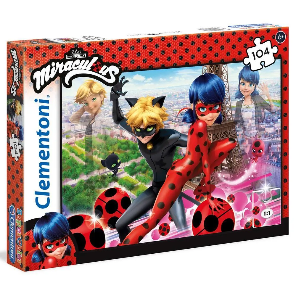 MIRACULOUS - PUZZLE SUPERCOLOR 104 PIECES