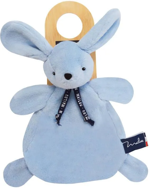 PELUCHE LAPIN DORLOTIN - DOUDOU - BLEU