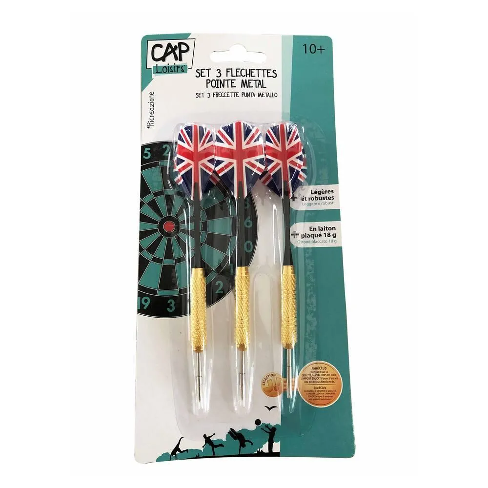 SET 3 FLECHETTES POINTE METAL