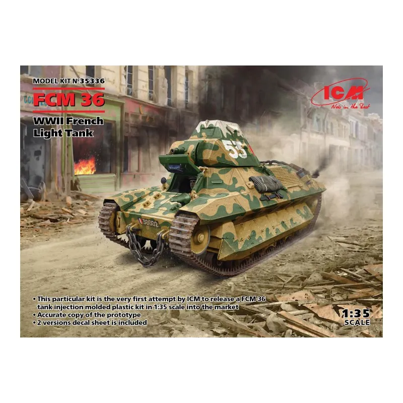 FCM 36. Char léger français de la Seconde Guerre mondiale. ICM 35336