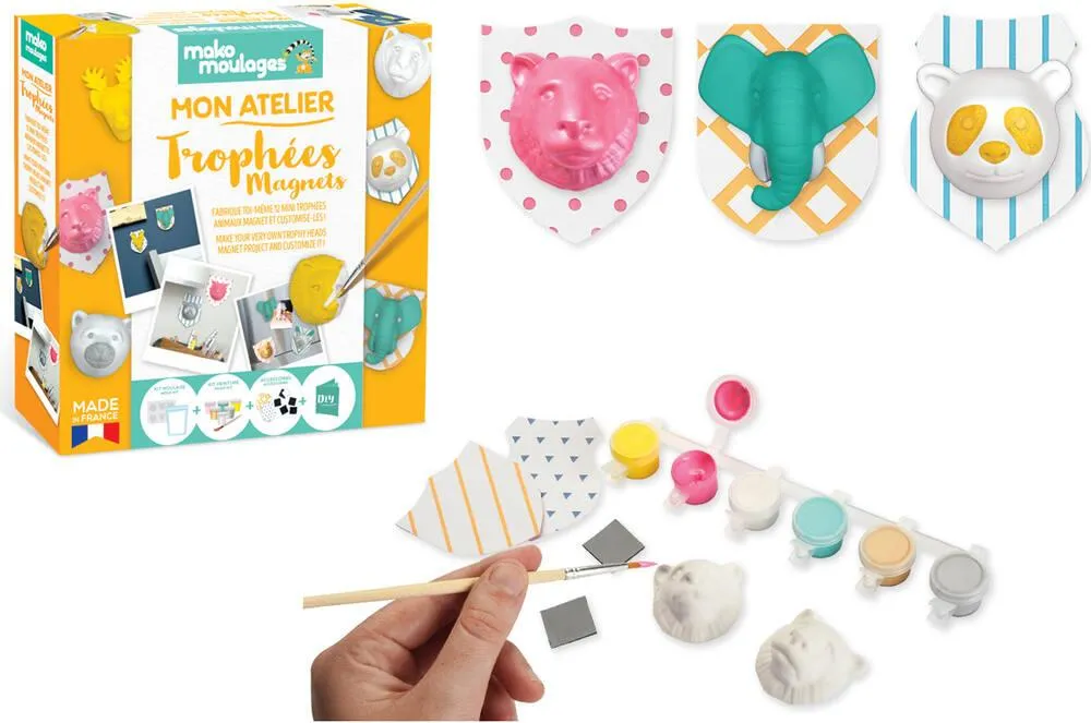 ATELIER CREATIF TROPHEES ANIMAUX MAGNETS