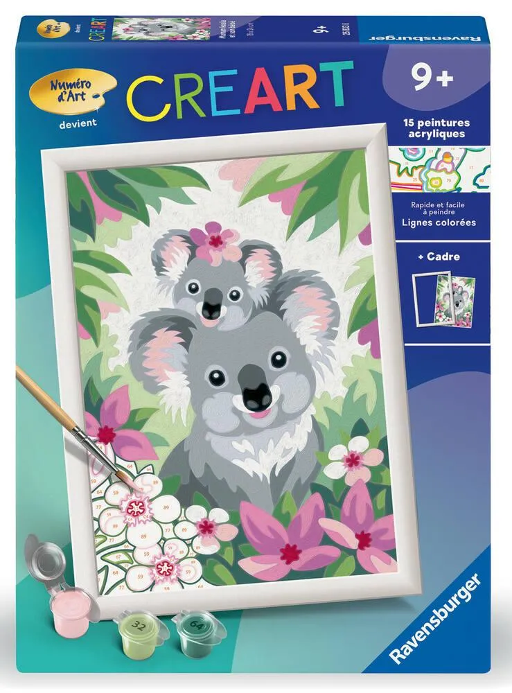CREART KIDS  18X24CM  MAMAN KOALA ET SON BEBE