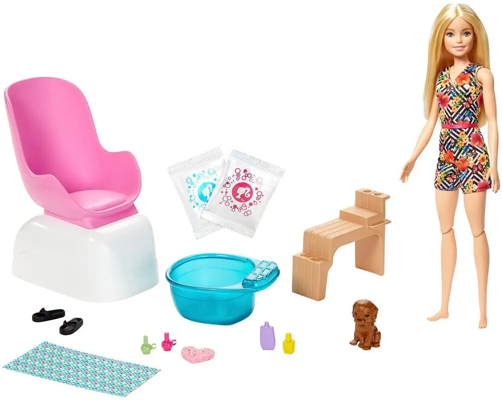 COFFRET POUPEE BARBIE SOINS ET BEAUTE