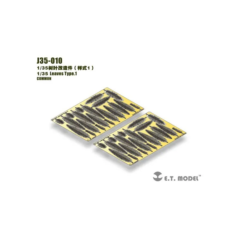 Photogravure : Feuilles de caractères.1. E.T. MODEL J35-010