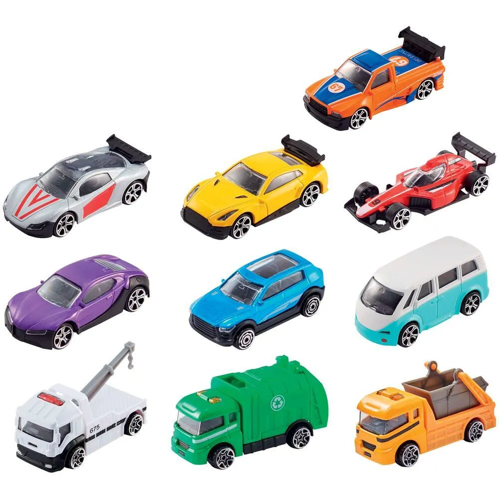 SET 10 VEHICULES 1:64 - PACK 1