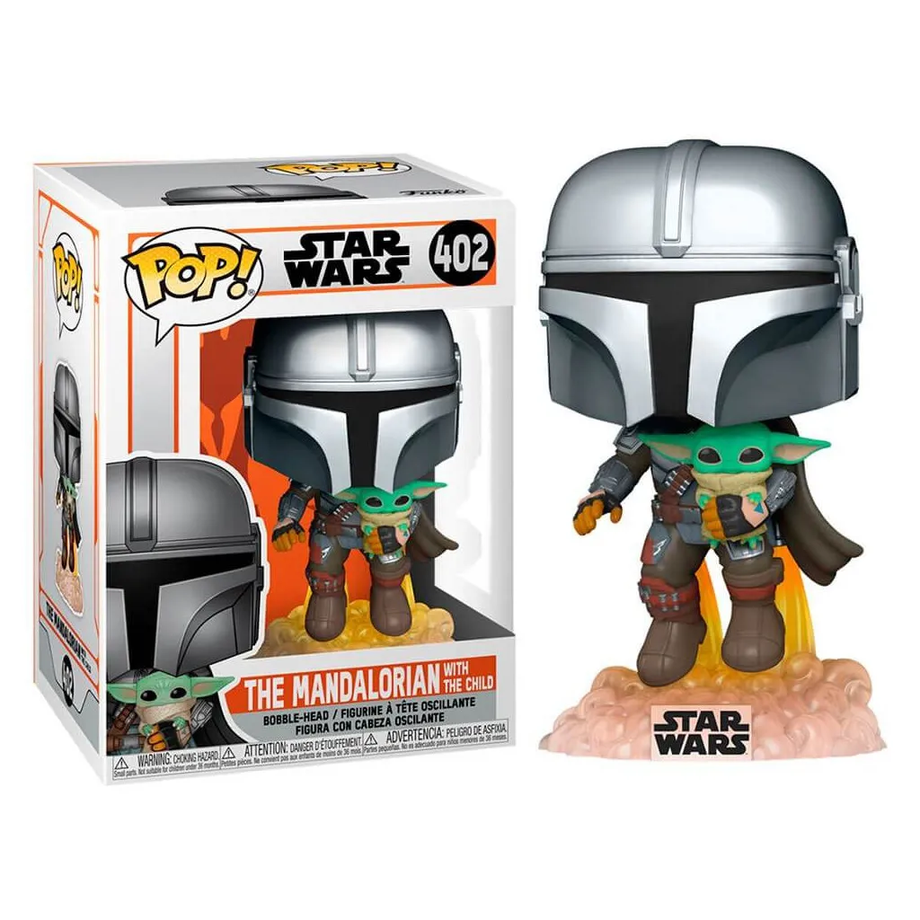 Figurine Pop! - The Mandalorian With Child n°402