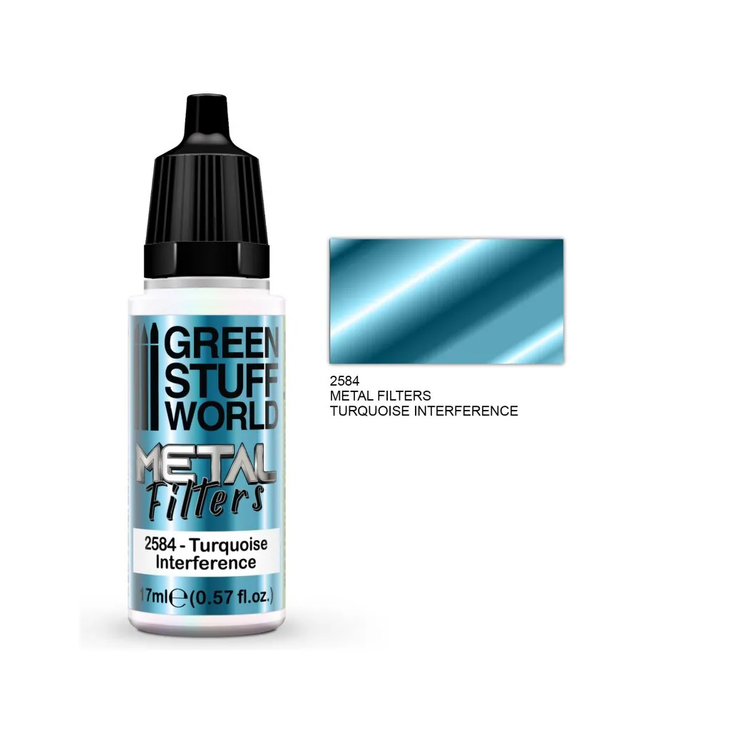 Filtre Métallique - Interférence Turquoise