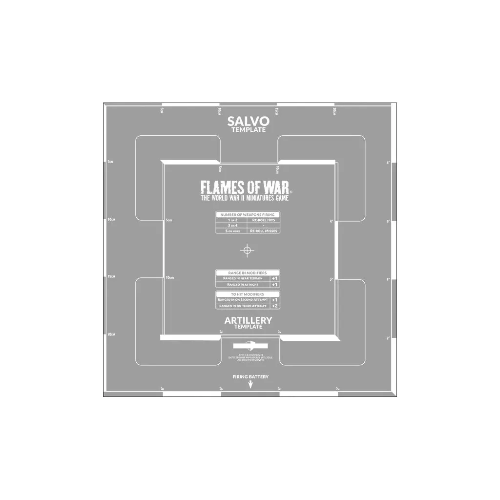 Flames of War - Salvo Template