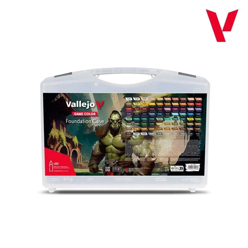 Fond de teint Coffret avec 80 peintures. VALLEJO 72180