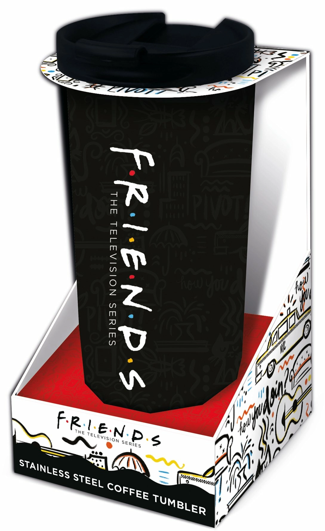 Friends - mug de voyage thermo en acier inoxydable 425ml