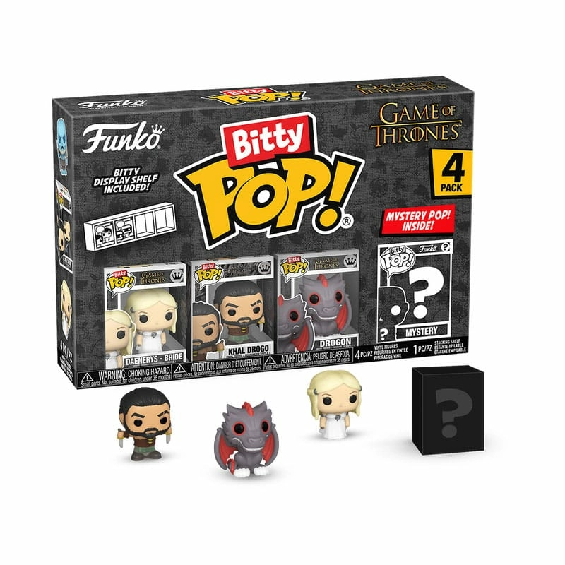 Game of thrones pack 4 figurines bitty pop! vinyl khaleesi 2,5 cm