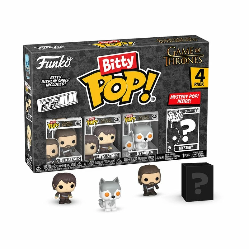 Game of thrones pack 4 figurines bitty pop! vinyl ned stark 2,5 cm