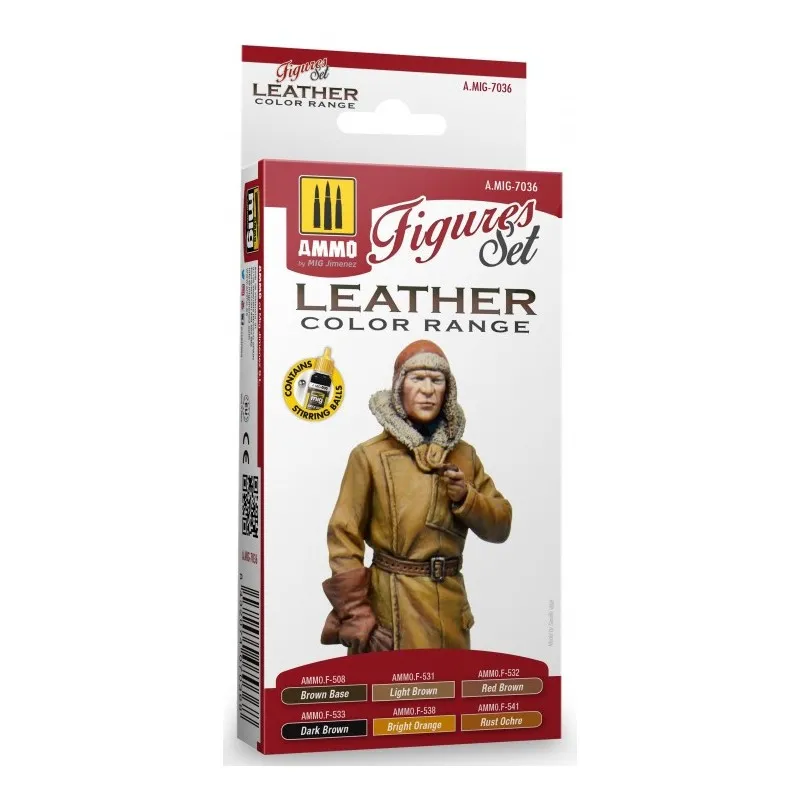 Gamme de couleurs de cuir. AMMO MIG JIMENEZ 7036