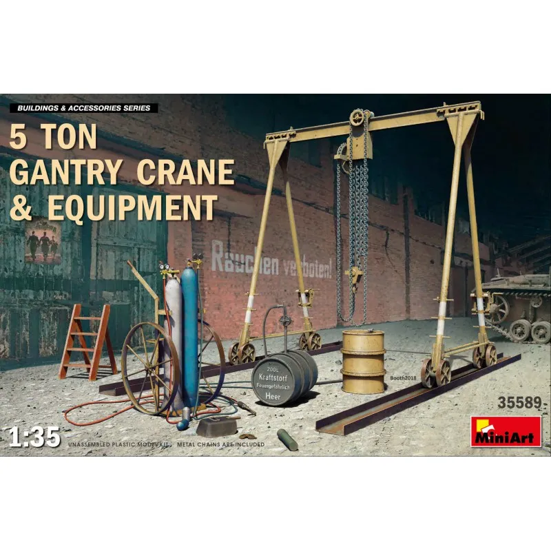 Grue et équipement de 5 tonnes. MINIART 35589