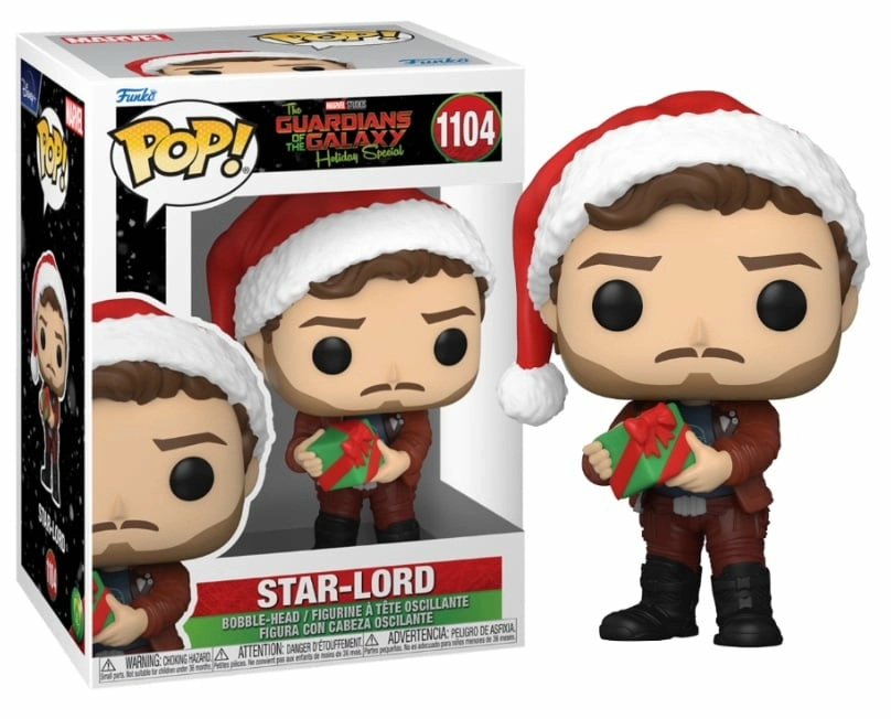 Guardians of the galaxy holiday special pop! heroes vinyl figurine star-lord 9 cm