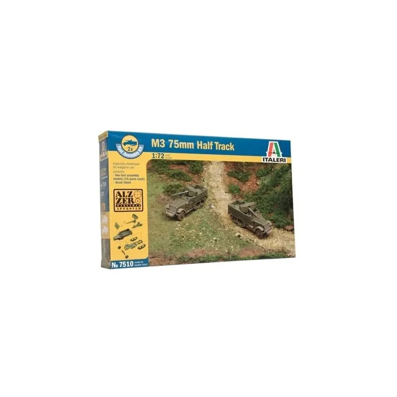 USA M3 75mm Half-Track. ITALERI 7510