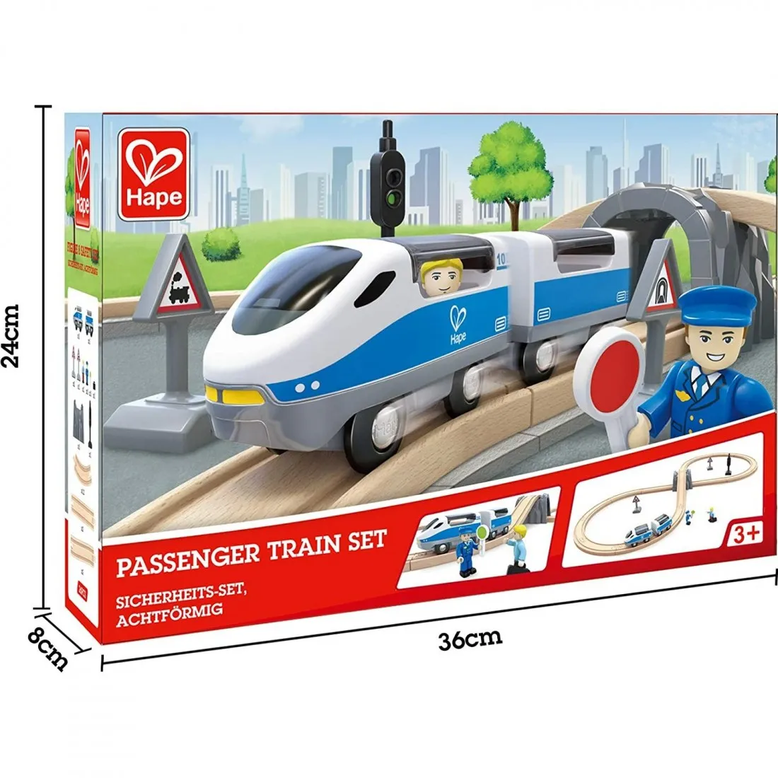 Circuit de train de passagers - Hape Toys
