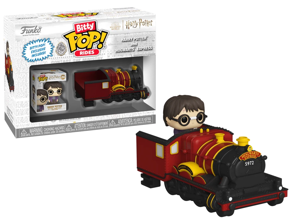 Harry potter bitty pop! rides vinyl figurine harry potter w/hogwarts express 2,5 cm