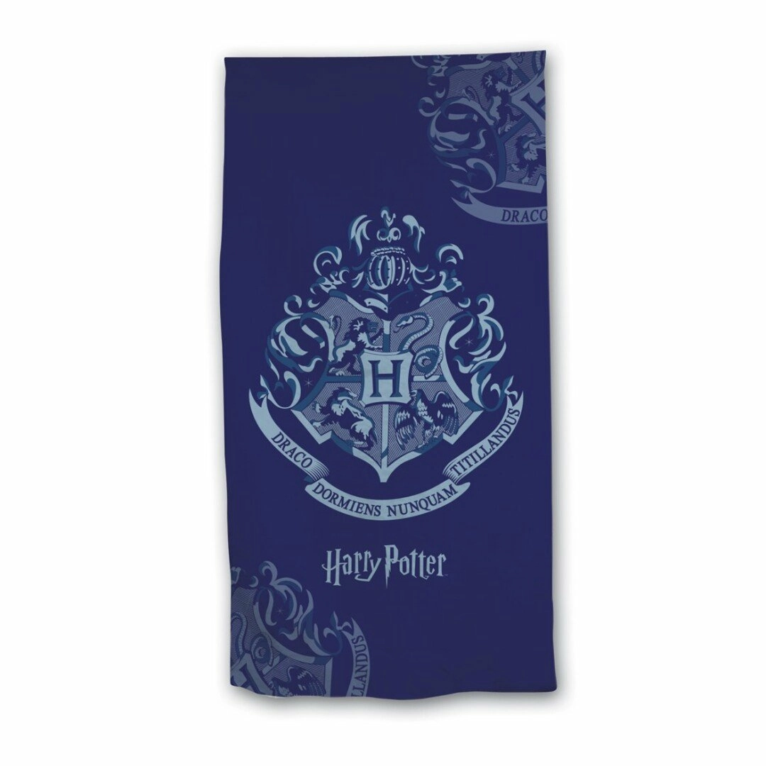 Harry potter - blue - serviette de plage 100% microfibre 70x140cm