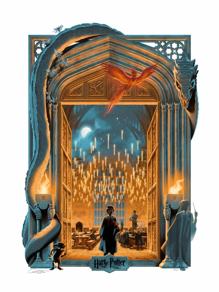 Harry potter impression art print harry potter et la chambre des secrets 46 x 61 cm - non encadrée