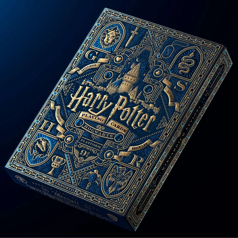 Harry potter jeu de cartes à jouer blue version