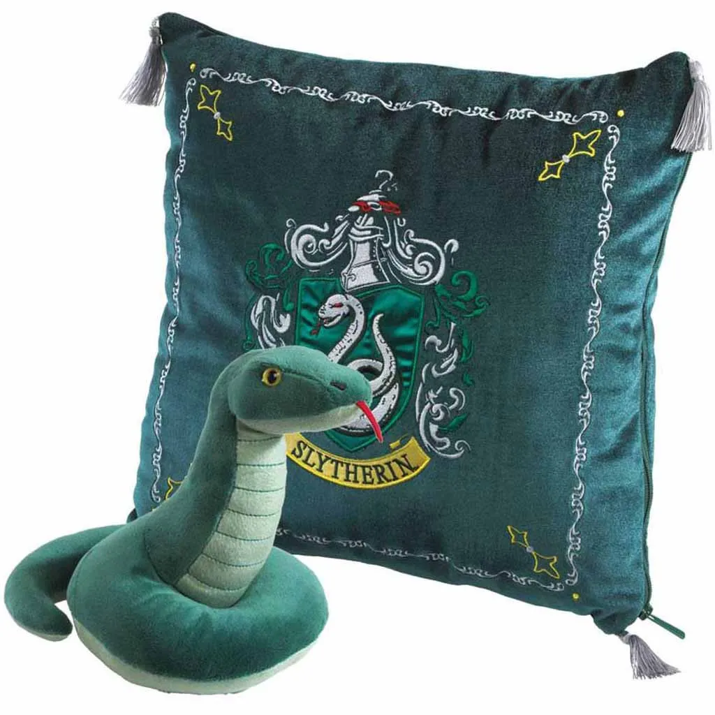 Harry Potter - Oreiller avec Peluche Serpentard