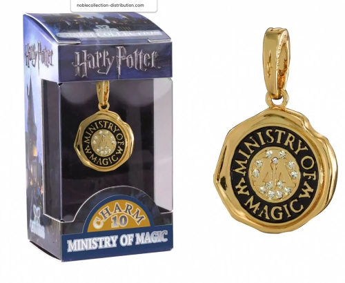 Harry potter - pendentif charm lumos - le ministère de la magie