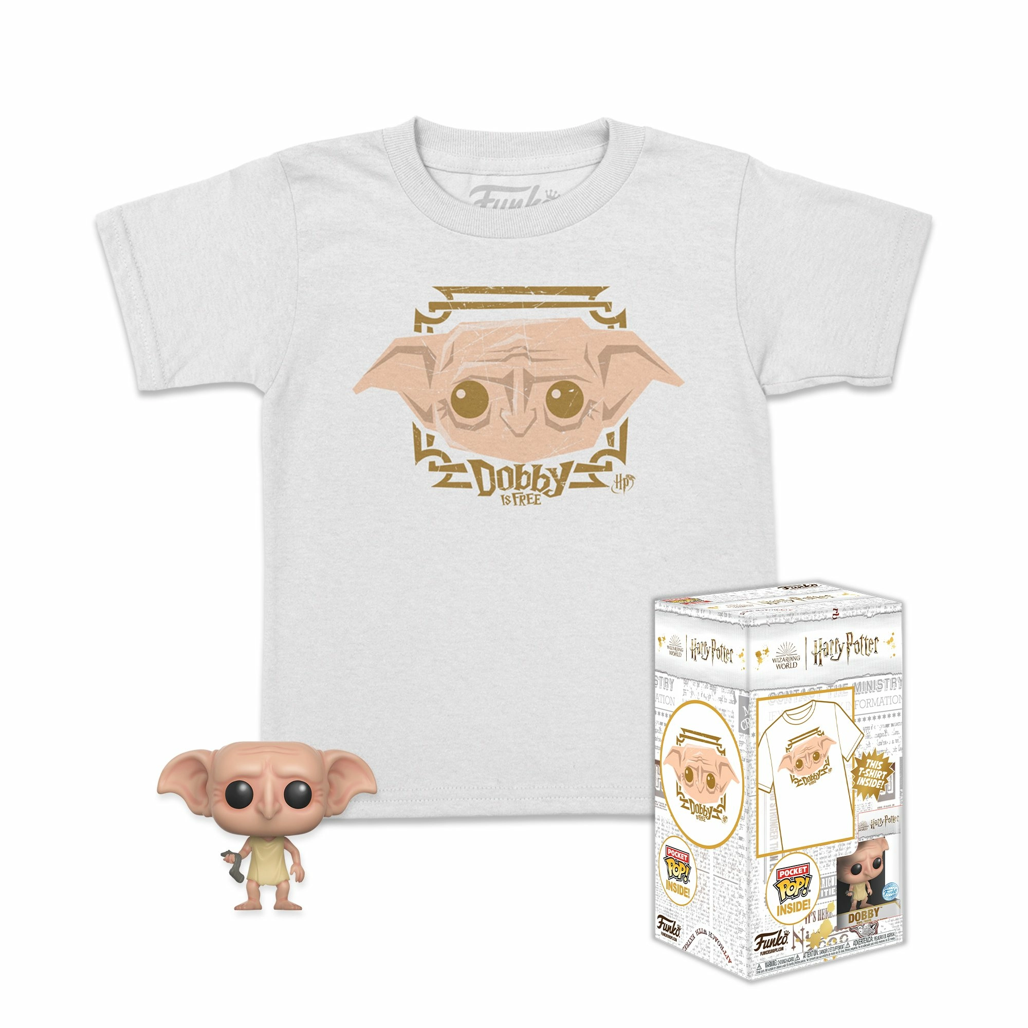 Harry potter - pocket pop - dobby + t-shirt (xl)