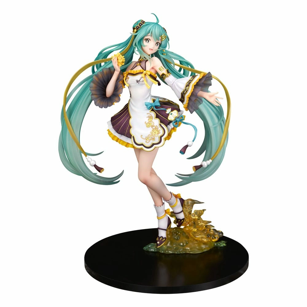 Hatsune miku f:nex statuette pvc 1/7 hatsune miku mid-autumn festival ver. 27 cm
