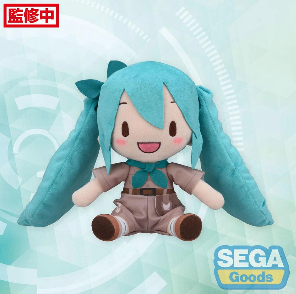 Hatsune miku peluche fuwa petit hatsune miku going out series zoo ver. m 22 cm