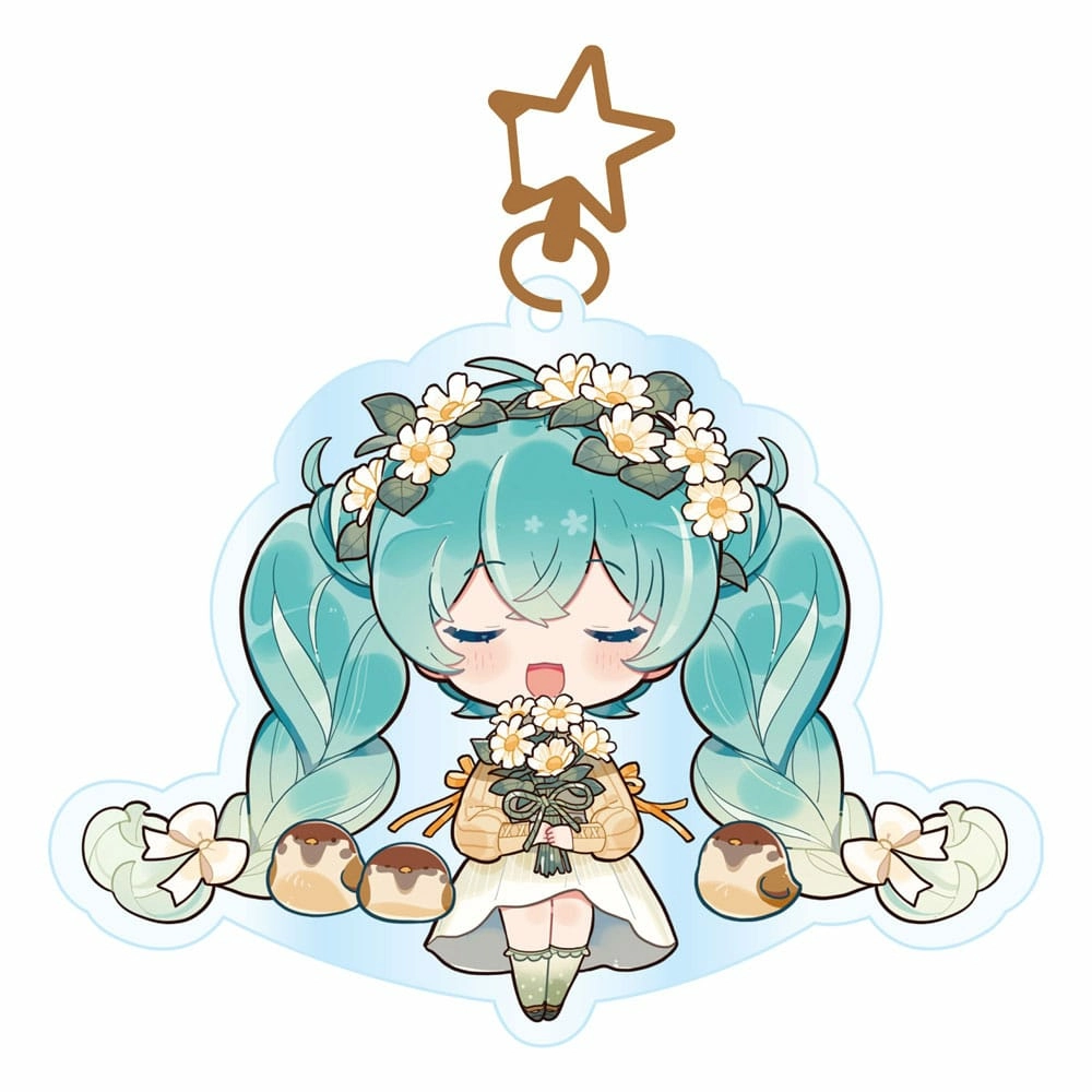 Hatsune miku porte-clés acrylique kawaii autumn time