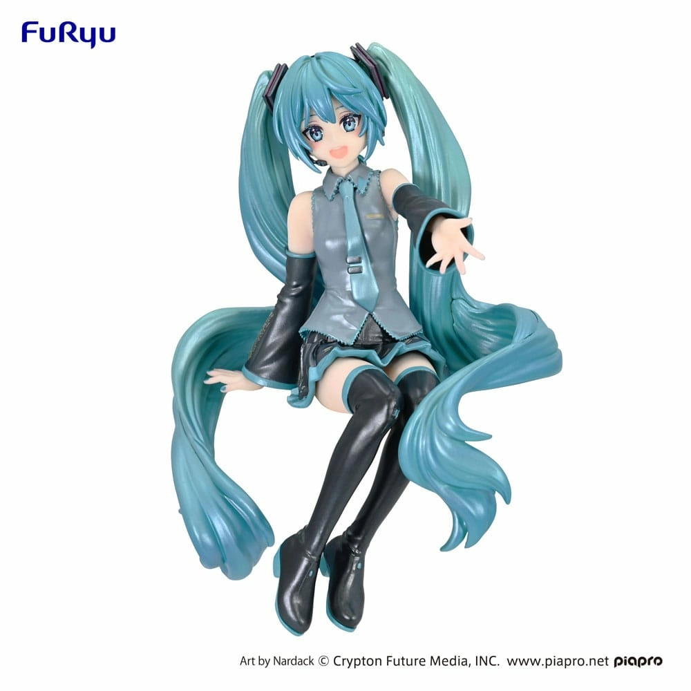 Hatsune miku statuette pvc noodle stopper hatsune miku nardack pearl color ver. 14 cm
