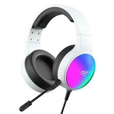 Havit - casque gaming rgb astro- filaire avec micro - blanc - compatible pc,ps4,ps5, switch, series x/s - blanc