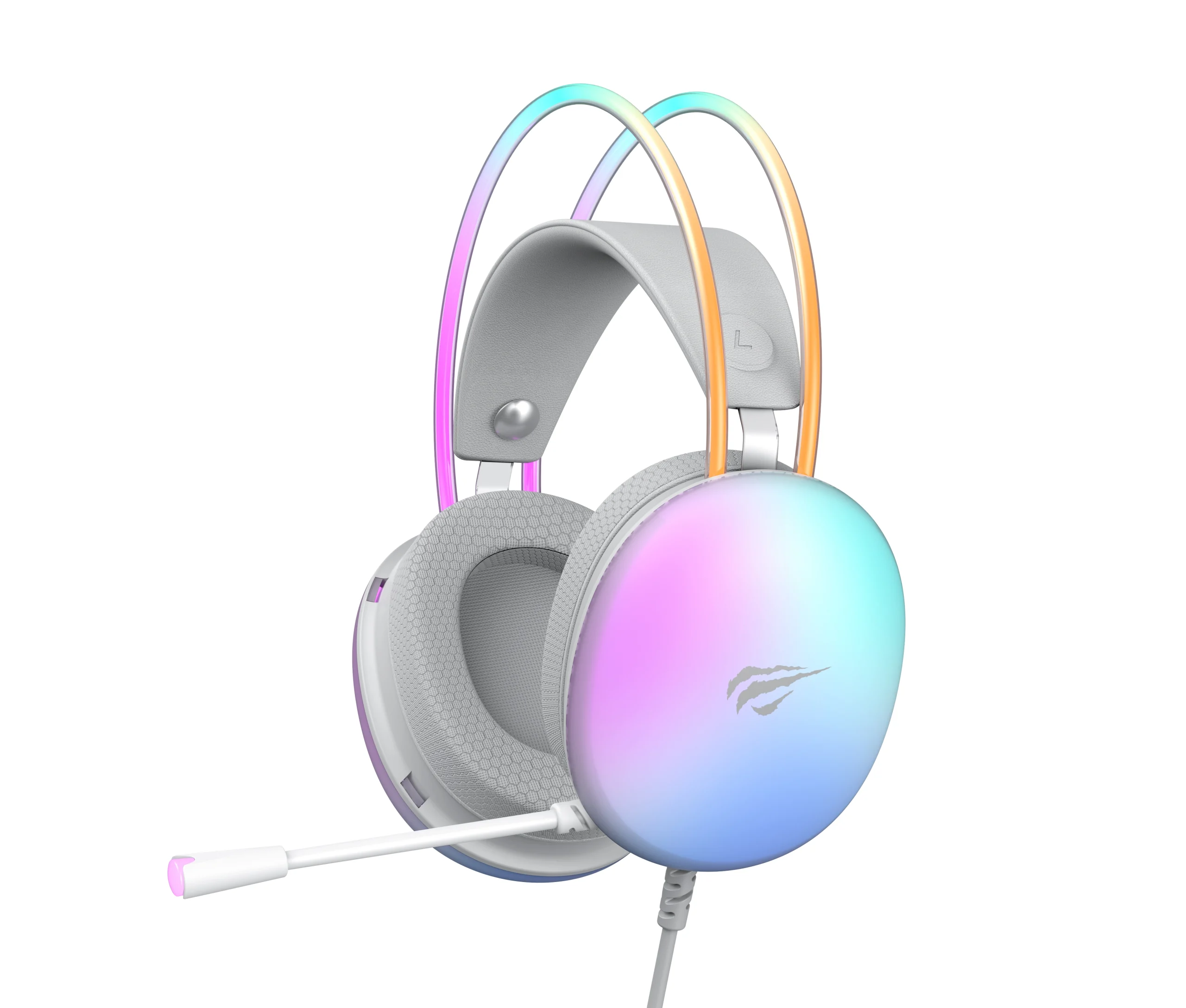 Havit - casque gaming rgb - filaire avec micro compatible