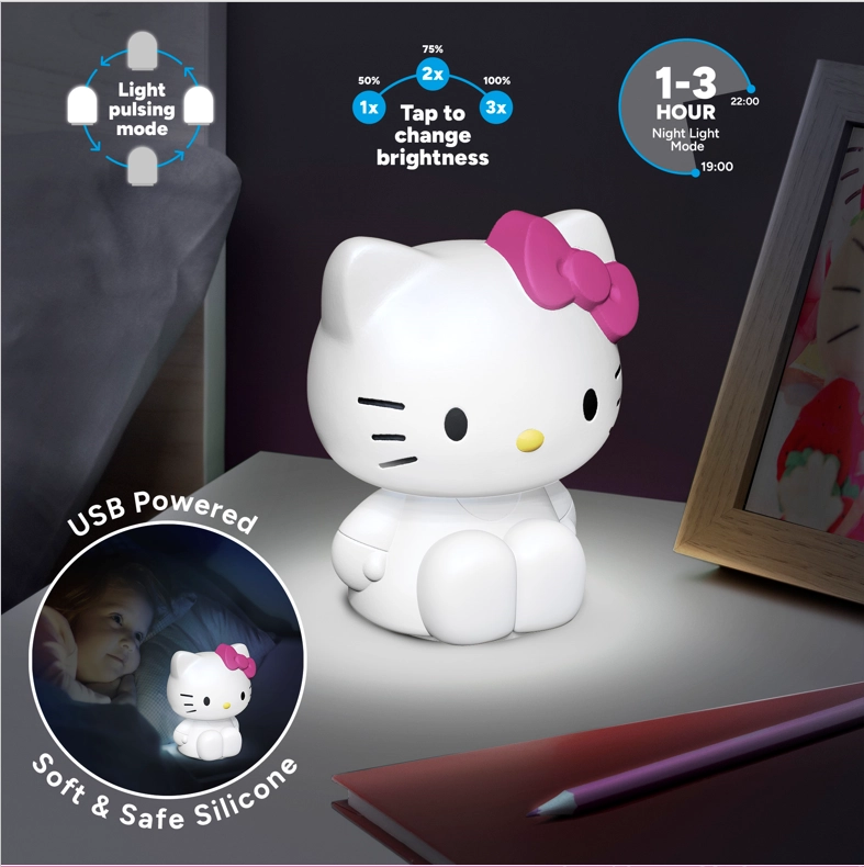 Hello kitty - lampe en silicone rechargeable 18cm