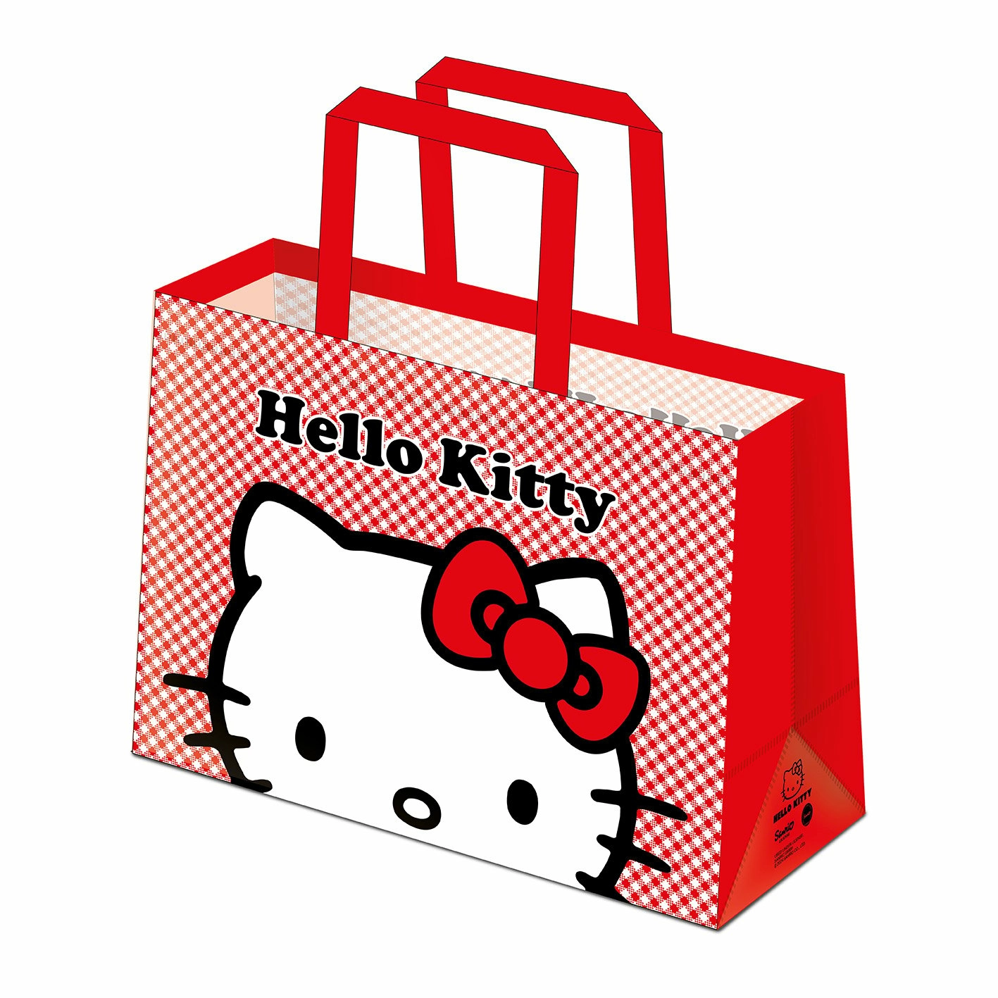 Hello kitty - peeking - shopping bag