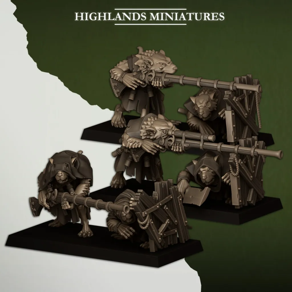Highlands Miniatures - Sewer Vermin - Vermin Shooters Teams