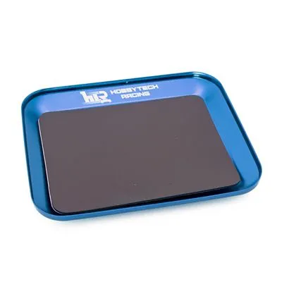 HobbyTech Plateau magnétique en aluminium BLEU 119X101mm - HT-421850-BL