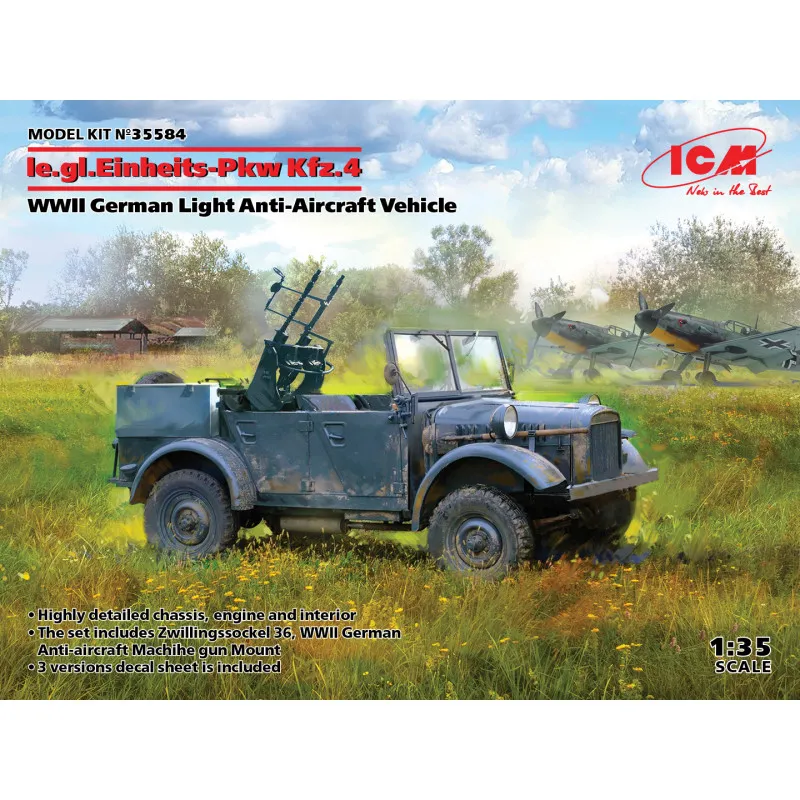 Ie.gl.Einheitz-Pkw Kfz.4. ICM 35584
