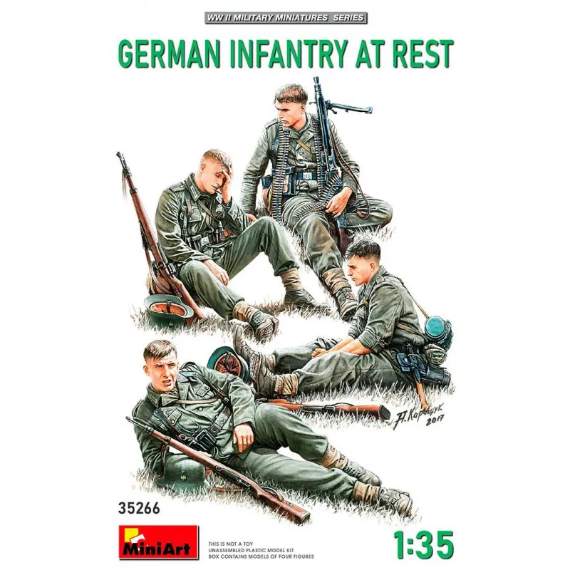 Infanterie allemande au repos. MINIART 35266