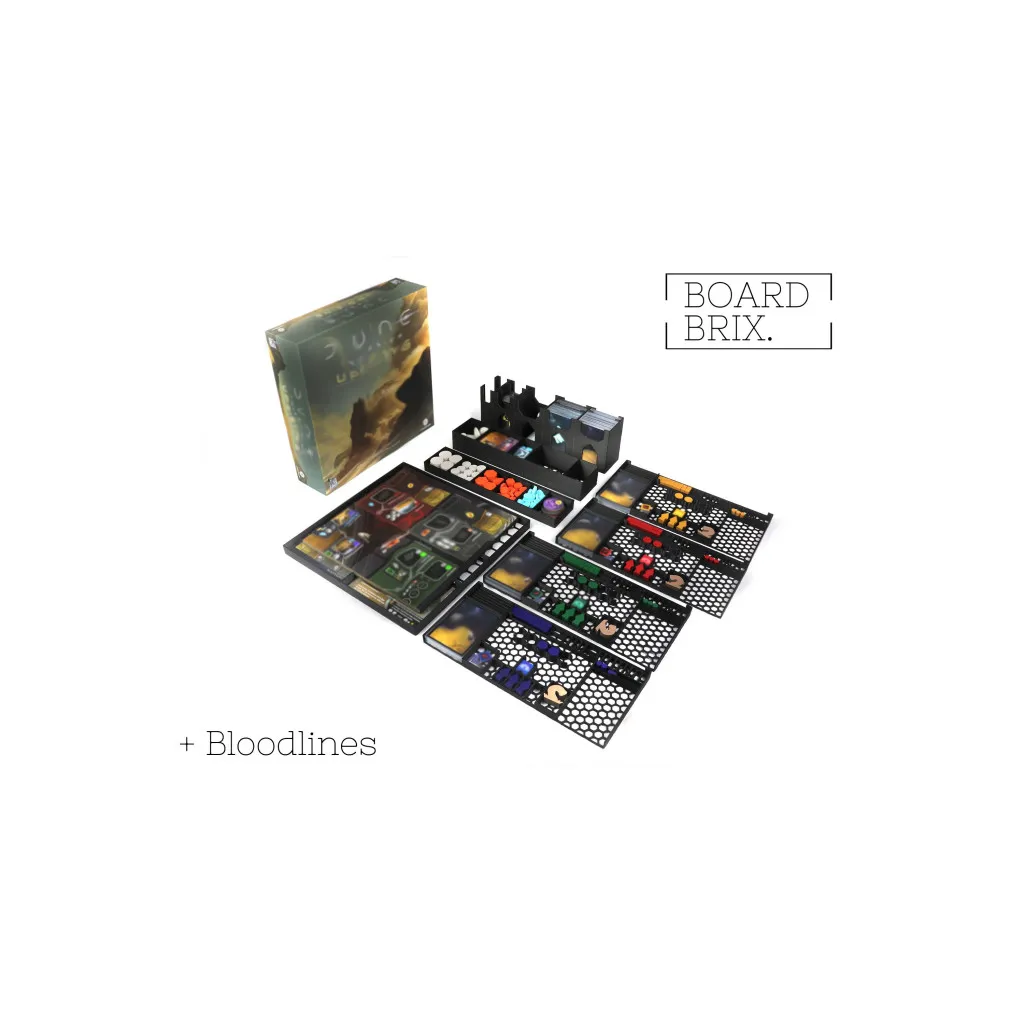 Insert compatible avec Dune Imperium Insurrection + Ext. Bloodlines