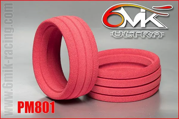 Inserts 1/8TT « Ultra » Rouge (la paire) - PM801 - Pièces et Options 6Mik