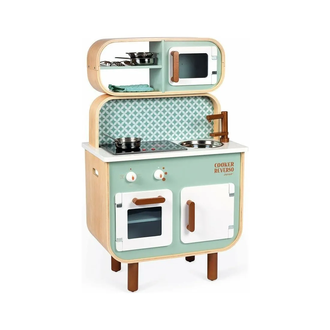 Cuisine en bois moderne Janod Cooker Reverso