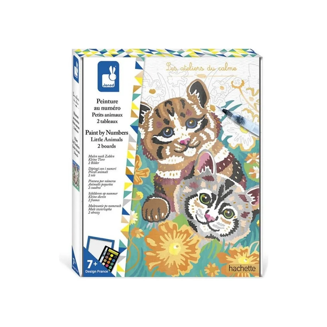 Peinture au numéro petits animaux - Activité créative - Janod