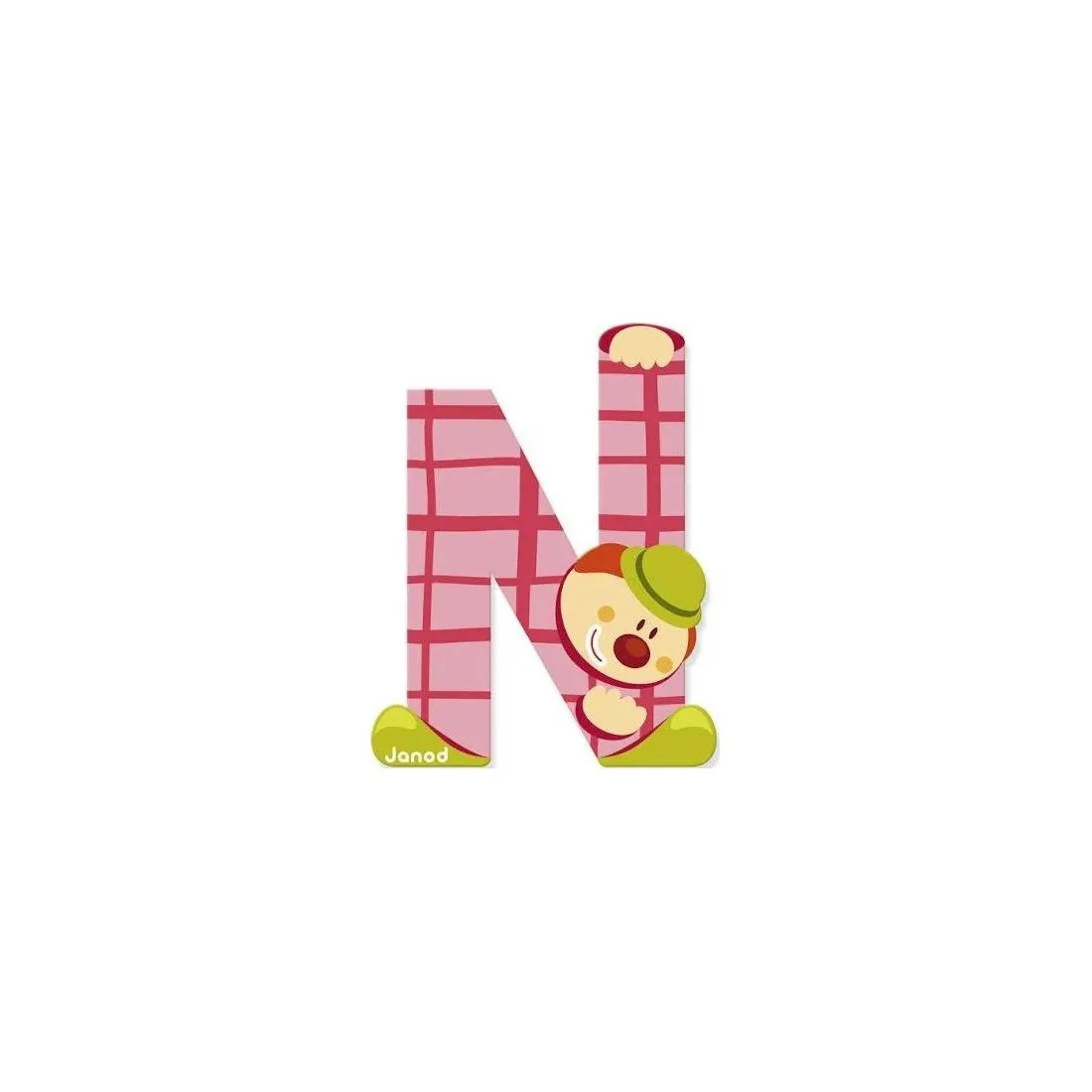 Lettre Bois Clown N Janod