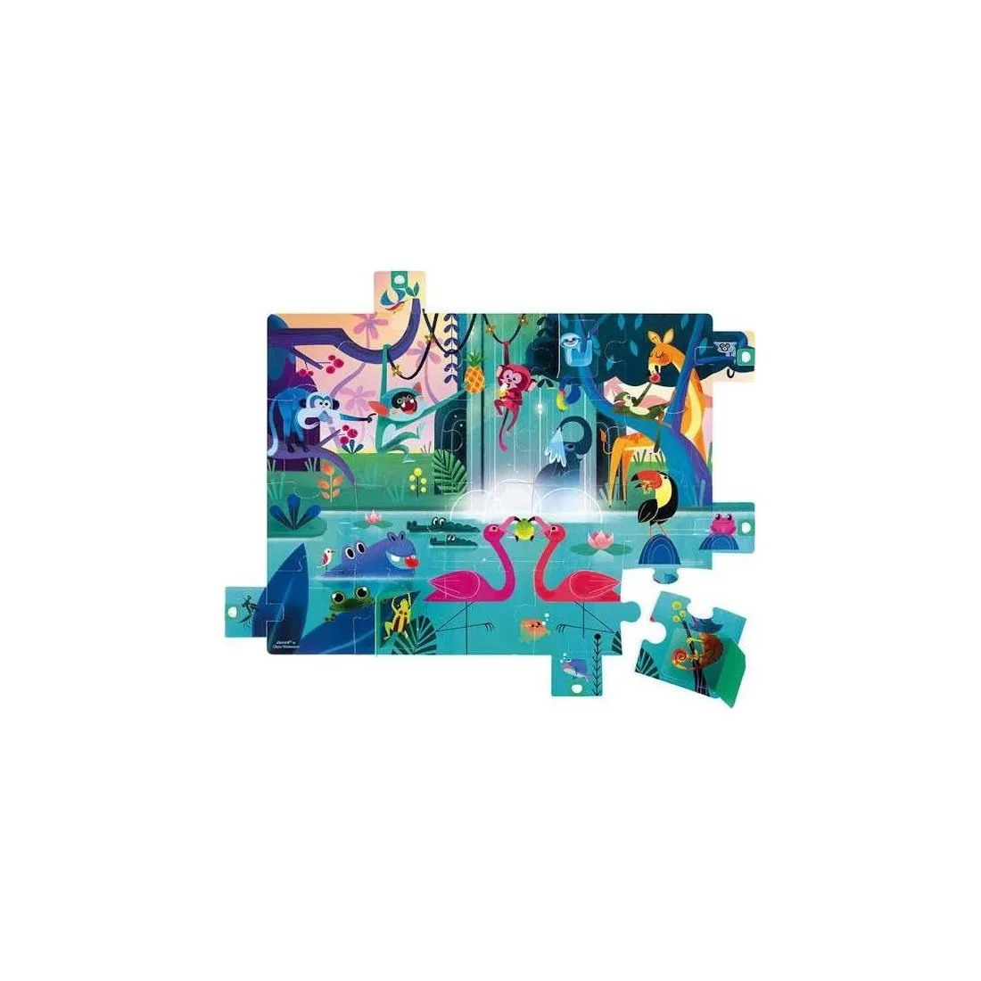 Puzzle Surprise "Festin Dans La Jungle" Janod