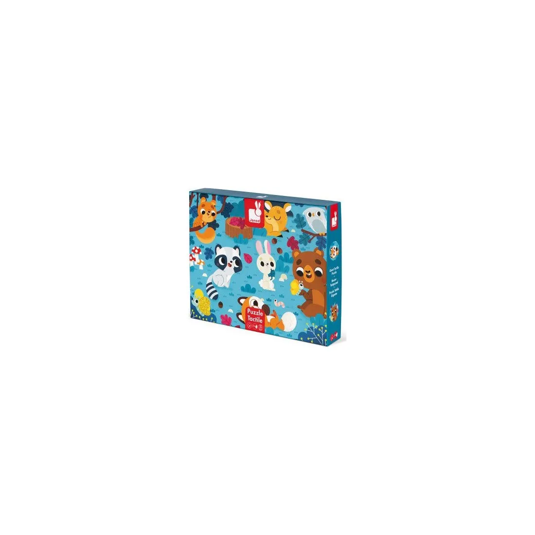 Puzzle Tactile Les Animaux De La Foret Janod