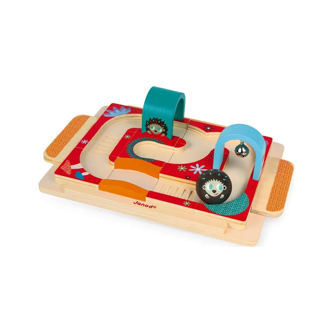 Circuit en bois pour bébé Rallye du Hérisson Janod